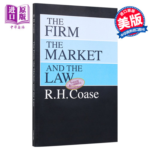 企业 市场与法律 RH Coase 英文原版 Firm the Market and the Law【中商原版】罗纳德 哈里 科斯 制度经济学