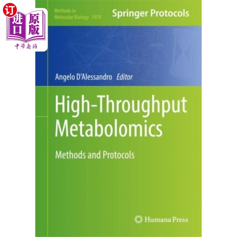 海外直订医药图书High-Throughput Metabolomics 高通量代谢组学