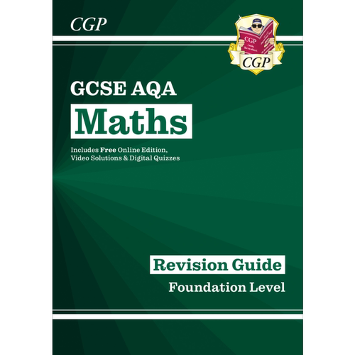 预售 2021GCSE Maths AQA修订指南Foundation inc在线版视频和测验New 2021GCSE Maths AQA Revision Guide Foundation【中商原版?
