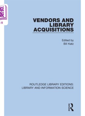 海外直订Vendors and Library Acquisitions 供应商和图书馆采购