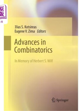 海外直订Advances in Combinatorics: Waterloo Workshop in Computer Algebra, W80, May 26-29 组合学的进展:滑铁卢计算机