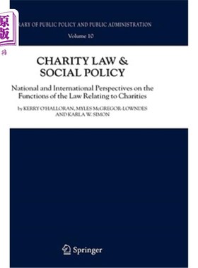 海外直订Charity Law & Social Policy: National and International Perspectives on the Func 慈善法与社会政策:从国内外