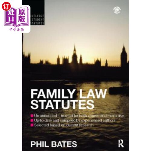 海外直订Family Law Statutes 家庭法法规