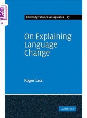 海外直订On Explaining Language Change 关于解释语言变化
