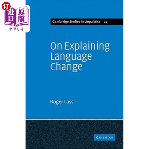 海外直订On Explaining Language Change 关于解释语言变化