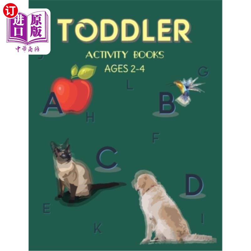 海外直订Toddler Activity books: First Learn to Write workbook. Practice line tracing, pe 幼儿活动书:第一个学习写工