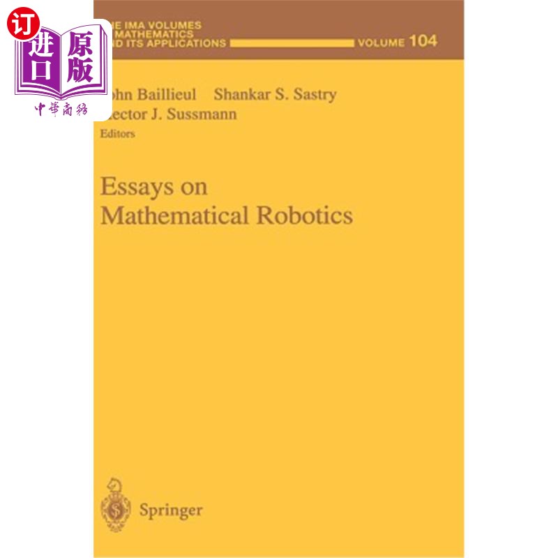 海外直订Essays on Mathematical Robotics 数学机器人论文集