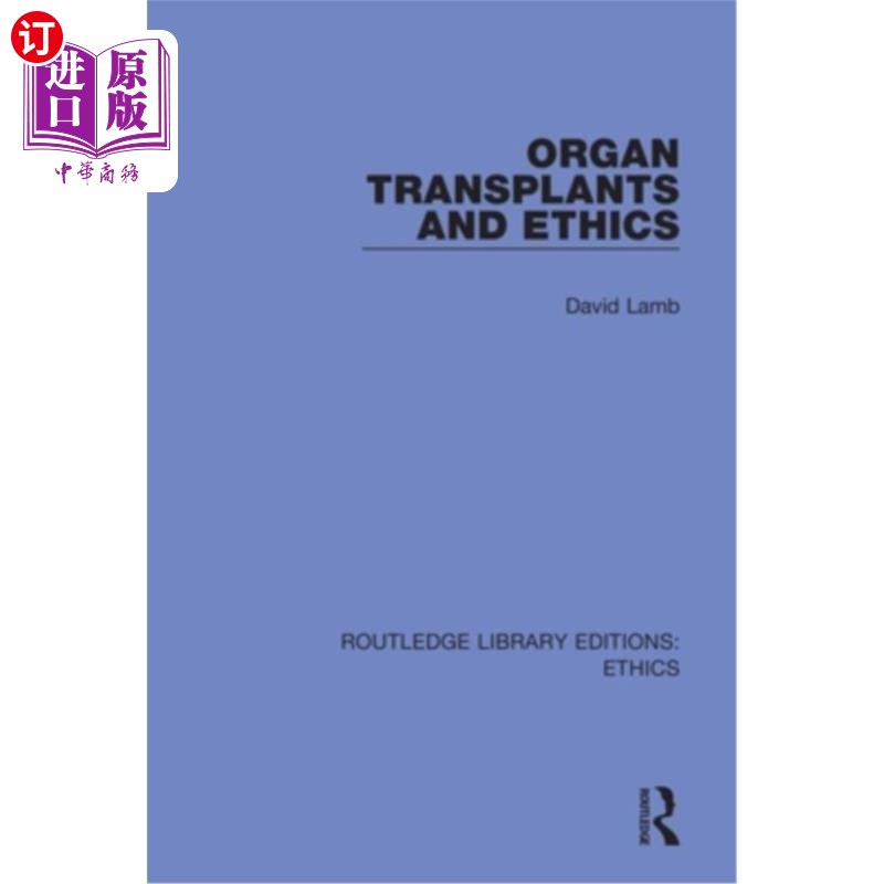 海外直订医药图书Organ Transplants and Ethics 器官移植与伦理