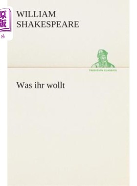 海外直订德语 Was ihr wollt 第十二夜