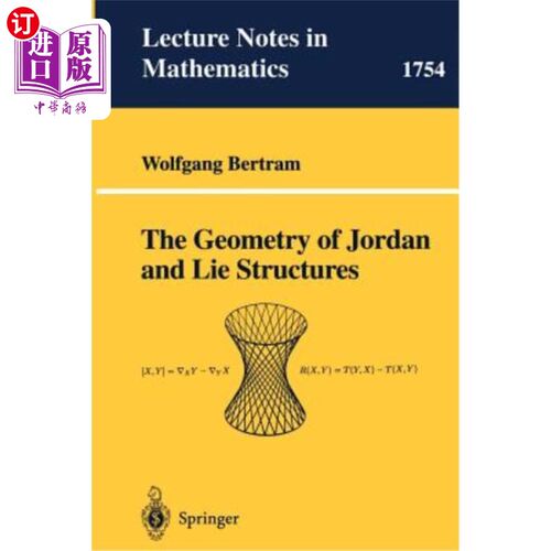 海外直订The Geometry of Jordan and Lie Structures Jordan和Lie结构的几何