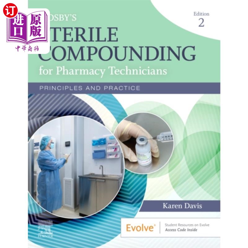 海外直订医药图书Mosby's Sterile Compounding for Pharmacy Technic... 莫斯比的无菌药剂师配方