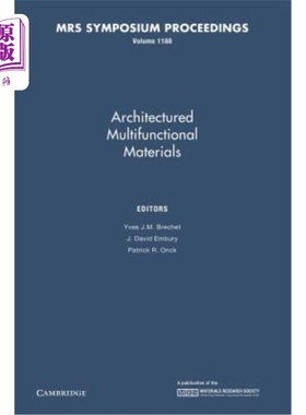 海外直订Architectured Multifunctional Materials: Volume 1188 建筑多功能材料：第1188卷
