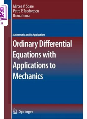 海外直订Ordinary Differential Equations with Applications to Mechanics 常微分方程及其在力学中的应用