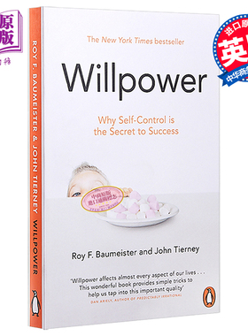预售 意志力 关于专注 自控与效率的心理学 Willpower 英文原版 Roy Baumeister John Tierney 罗伊 鲍迈斯特 豆瓣高分【中商原版?