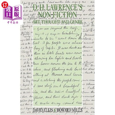 海外直订D. H. Lawrence's Non-Fiction: Art, Thought and Genre 劳伦斯的非小说：艺术、思想和流派