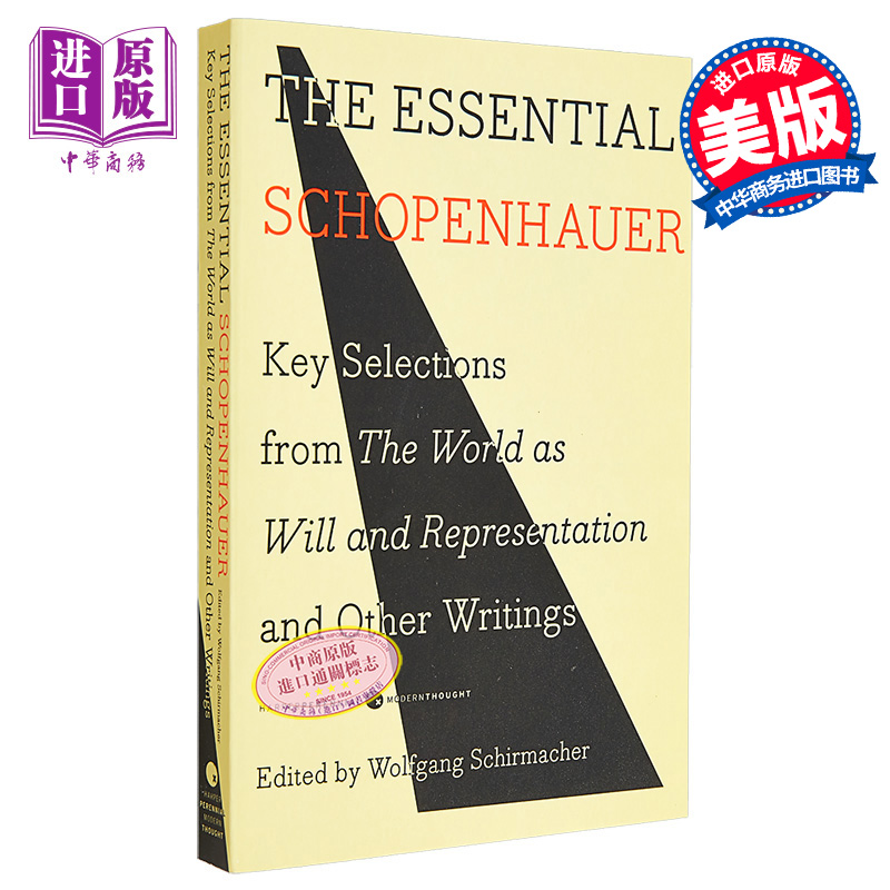 叔本华要义 作为意志和表象的世界和其他著作的关键选集 英文原版 The Essential Schopenhauer 哲学【中商原版】