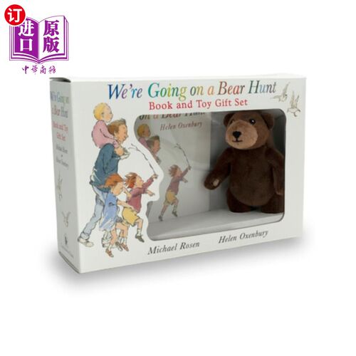 海外直订We're Going on a Bear Hunt Book and Toy Gift Set 我们要去买猎熊书和玩具礼品套装