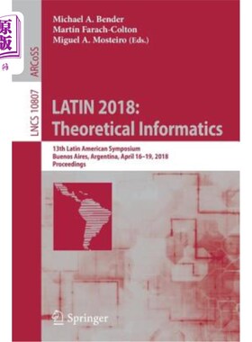 海外直订Latin 2018: Theoretical Informatics: 13th Latin American Symposium, Buenos Aires 拉丁语2018：理论信息学：第