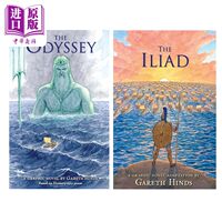 Pre-sale 2-volume set of picture book comic books and graphic novels of Homer's Epic "The Odyssey" and "The Iliad" by Gareth Hinds illustrated the original English version of "The Odyssey" by Homer Nolan thumbnail 2