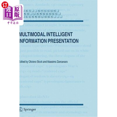 海外直订Multimodal Intelligent Information Presentation 多模智能信息表示