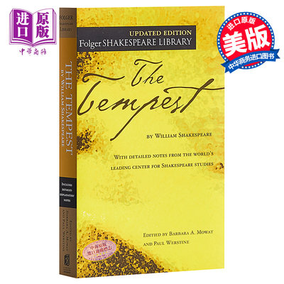 预售 莎士比亚：暴风雨 英文原版 The Tempest William Shakespeare 福尔杰莎士比亚图书馆【中商原版】