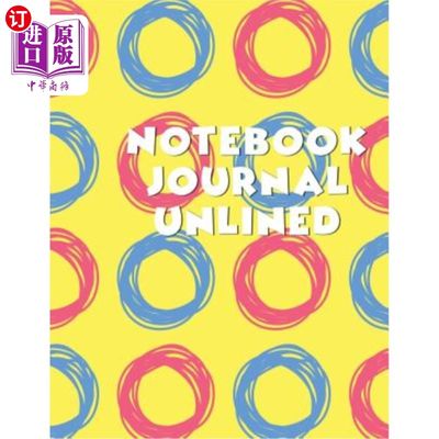 海外直订Notebook Journal Unlined: Blank Doodle Draw Sketch Books