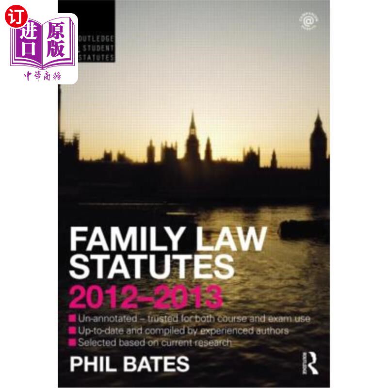 海外直订Family Law Statutes 家庭法法规