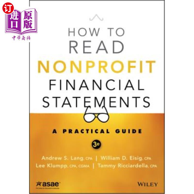 海外直订How to Read Nonprofit Financial Statements: A Practical Guide 如何阅读非营利组织财务报表:实用指南