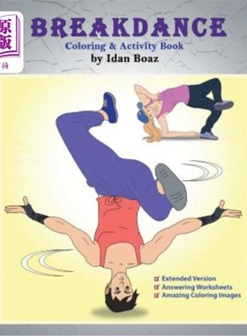 海外直订Breakdance: Coloring & Activity Book (Extended): A wonderful introduction to thi 霹雳舞：色彩与活动手册（扩