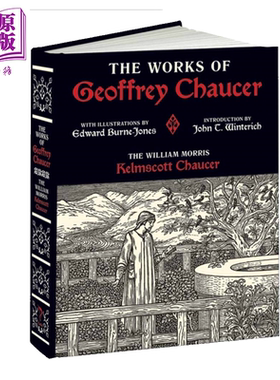 现货 杰弗雷·乔叟作品集 Calla Editions 精装插图版 英文原版 The Works of Geoffrey Chaucer William Morris【中商原版】