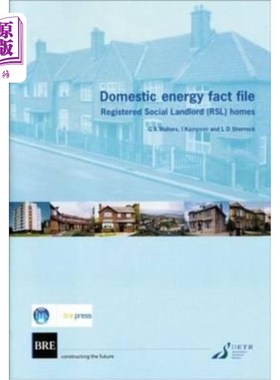 海外直订Domestic Energy Fact File: Registered Social Landlord (Rsl) Homes (Br 411) 家庭能源事实档案:注册社会房东(Rs