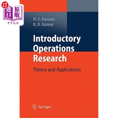 海外直订Introductory Operations Research: Theory and Applications 运筹学导论:理论与应用