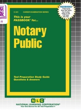 海外直订Notary Public 公证人