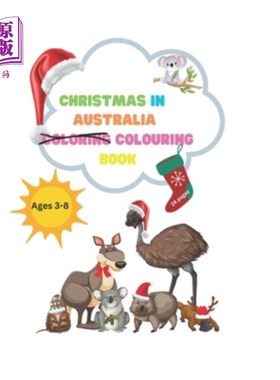 海外直订Christmas in Australia: Designed for children, this coloring book also offers a  澳大利亚的圣诞节：这本专为