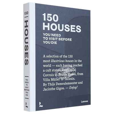 现货 150 Houses You Need to Visit Before You Die 进口艺术 你死前必须参观的150个标志性房屋【中商原版】