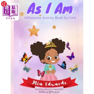 for 女孩 肯定活动书 因为我是 Girls Book Activity Affirmation 海外直订As