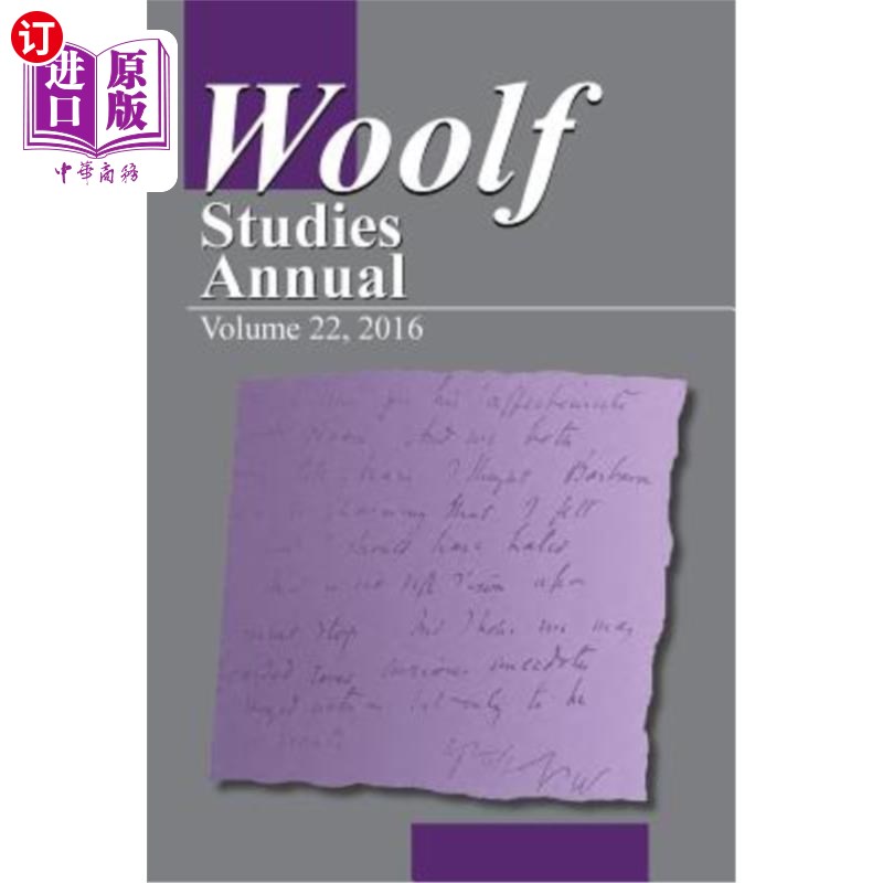海外直订Woolf Studies Annual Volume 22 伍尔夫研究年鉴第22卷
