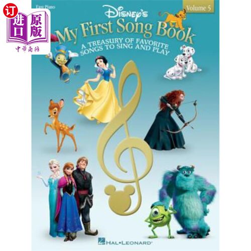 海外直订Disney's My First Songbook - Volume 5 迪斯尼的我的第一本歌本-第五卷