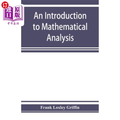 海外直订An introduction to mathematical analysis 数学分析概论