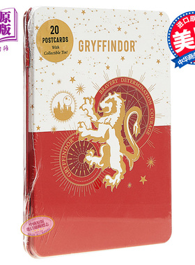 哈利波特 学院版明信片 格来芬多学院 英文原版 Harry Potter Gryffindor Constellation Postcard Tin Set Insight Editions