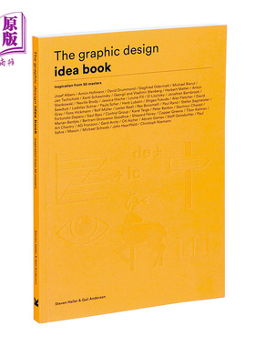 The Graphic Design Idea Book 进口艺术 平面设计有这个50个点子就通了！来自鬼才设计师的分享 艺术书籍设计理论【中商原版