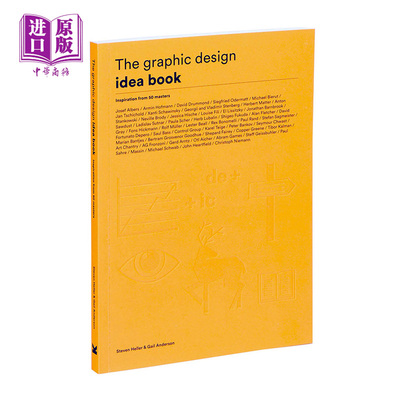 The Graphic Design Idea Book 进口艺术 平面设计有这个50个点子就通了！来自鬼才设计师的分享 艺术书籍设计理论【中商原版