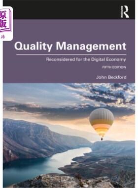 海外直订Quality Management: Reconsidered for the Digital Economy 质量管理:数字经济的再思考