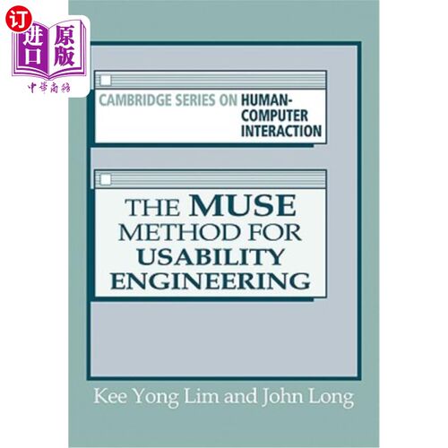 海外直订The Muse Method for Usability Engineering 可用性工程的Muse方法