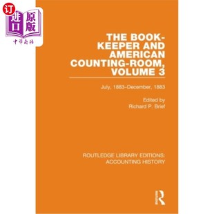 Volume Book Counting 海外直订The December and 1883 Keeper 簿记员和美国计数室第3卷 American July Room