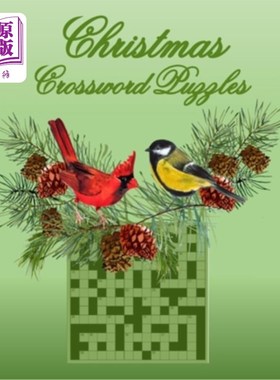 海外直订Christmas Crossword Puzzles: 50 General Topic Crosswords, Gift for Puzzlers and  圣诞填字游戏:50个通用主题