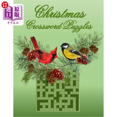 海外直订Christmas Crossword Puzzles: 50 General Topic Crosswords, Gift for Puzzlers and  圣诞填字游戏:50个通用主题