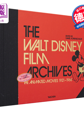 预售 The Walt Disney Film Archives  进口艺术 华特迪士尼电影档案馆：动画电影1921–1968 新版 Taschen【中商原版】