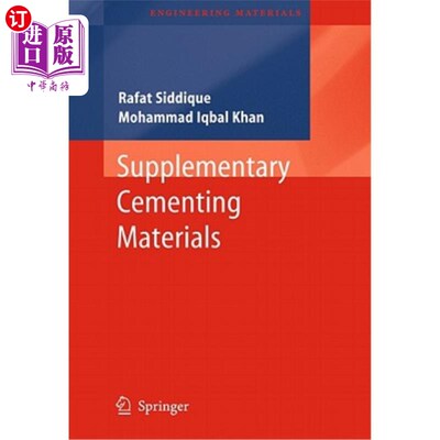 海外直订Supplementary Cementing Materials 辅助胶凝材料