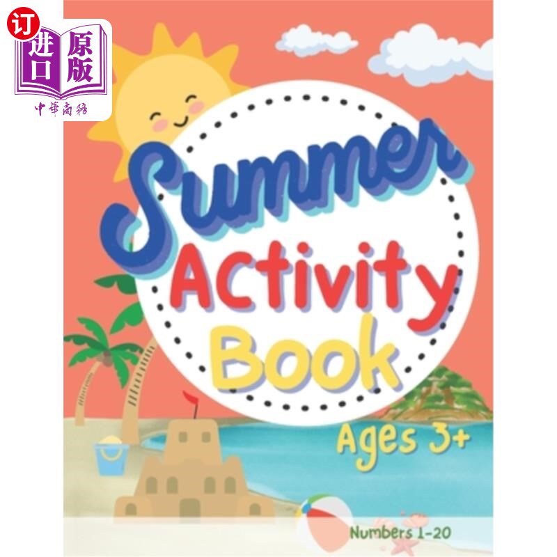 海外直订Summer Activity Book: Practicing Numbers 1-20 暑期活动手册:练习数字1-20